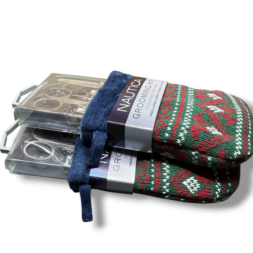2 Pk NAUTICA Nail Care Grooming Kit for Men – 4 pc Set in a Christmas Stocking - Picture 11 of 11